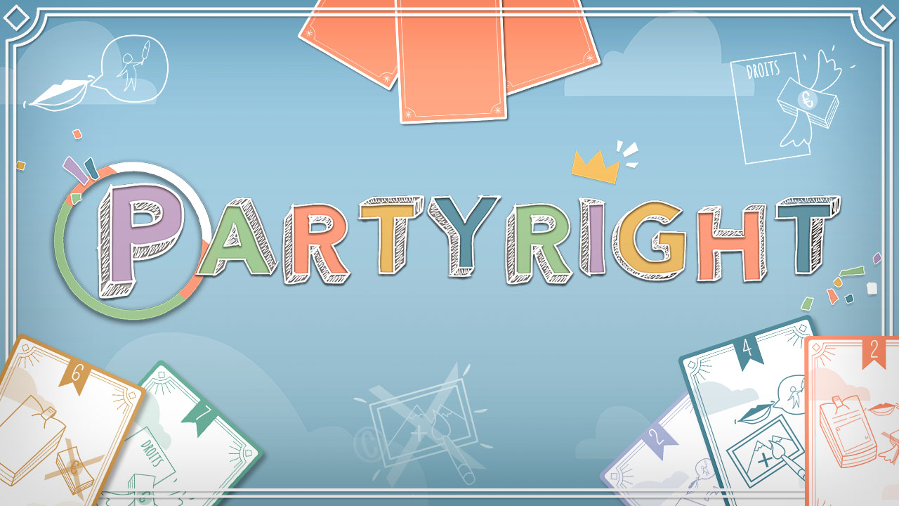 Vignette du jeu "Partyright" renvoyant vers le site du jeu.