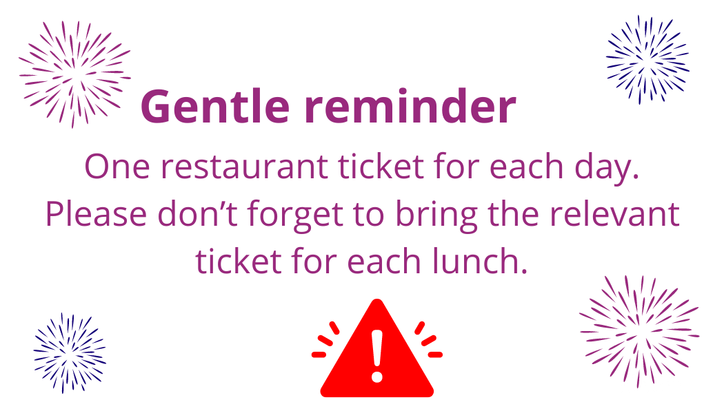 information ticket restaurant